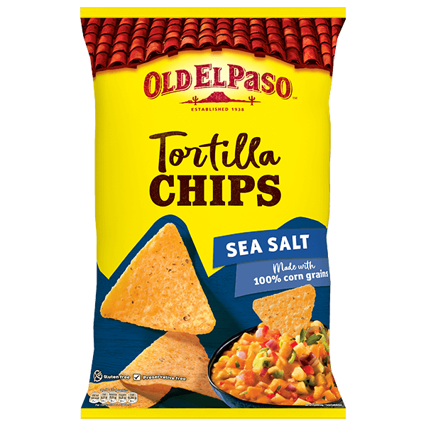 en pakke Old el paso tortilla havsalt chips