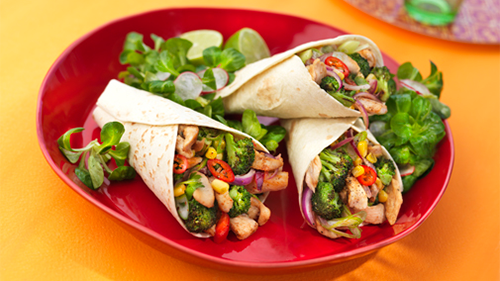 Lime & koriander fajitas